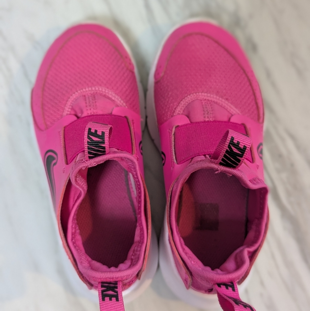 Nike Flex Runner 3 Little Kid’s Slip-On Sneakers - Hyper Pink - Size 11C - Picture 5 of 7